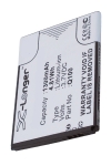 Green Orange Q100 accu (3.7 V, 1300 mAh, 123accu huismerk) AGR00024 - 1