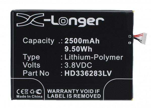 Gsmart HD336283LV accu (2500 mAh, 123accu huismerk) AGS00001 - 1