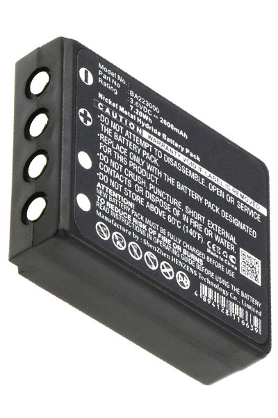 HBC FUB6 / FUB05AA / BA223000 accu (3.6 V, 2000 mAh, Zwart, 123accu huismerk)  AHB00007 - 1