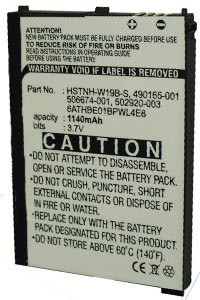 HP 506674-001 / HSTNH-W19B-S / 490165-001 accu (1140 mAh, 123accu huismerk)  AHP00025 - 1