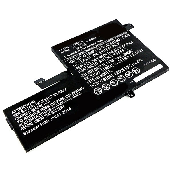 HP AS03XL / 918669-855 / HSTNN-IB7W accu (11.1 V, 4000 mAh, 123accu huismerk)  AHP00559 - 1