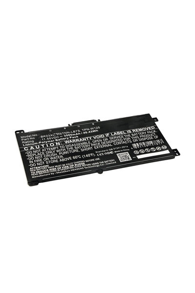 HP BK03XL / 916811-855 / HSTNN-LB7S accu (11.55 V, 3400 mAh, 123accu huismerk)  AHP00644 - 1