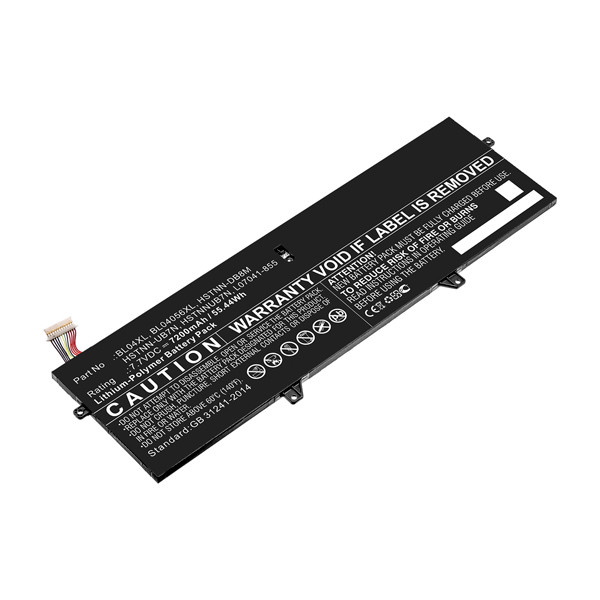 HP BL04XL / L07041-855 / HSTNN-DB8M accu (7.7 V, 7200 mAh, 123accu huismerk)  AHP00747 - 1