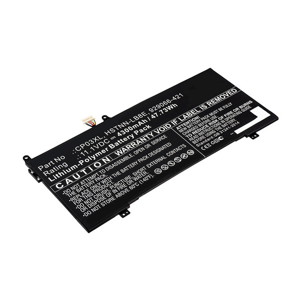 HP CP03XL / 929072-855 / HSTNN-LB8E accu (11.1 V, 4300 mAh, 123accu huismerk)  AHP00612 - 1