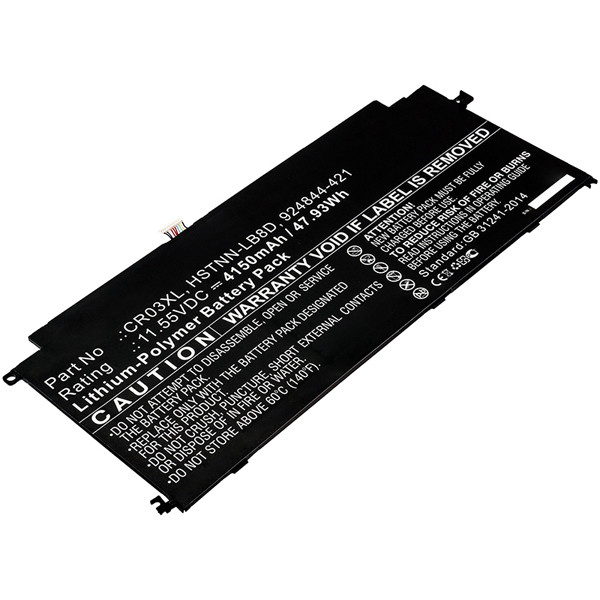 HP CR03XL / 924961-855 / HSTNN-LB8D accu (11.55 V, 4150 mAh, 123accu huismerk)  AHP00649 - 1