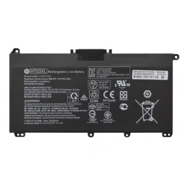 HP HT03XL / HSTNN-LB8M / L11119-855 accu (11.34 V, 3600 mAh, 41 Wh, origineel)  AHP00637 - 1