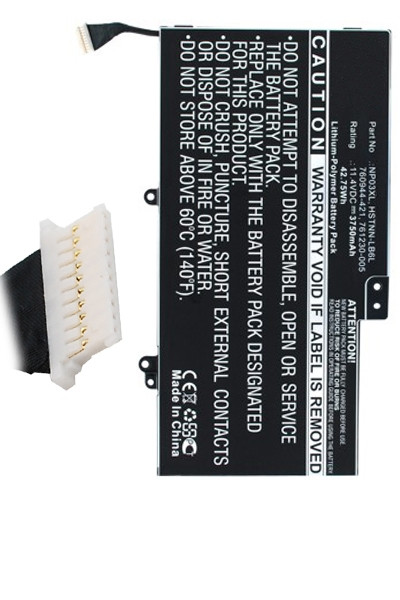 HP NP03XL / 761230-005 / HSTNN-LB6L accu (11.4 V, 3750 mAh, 123accu huismerk)  AHP00264 - 1