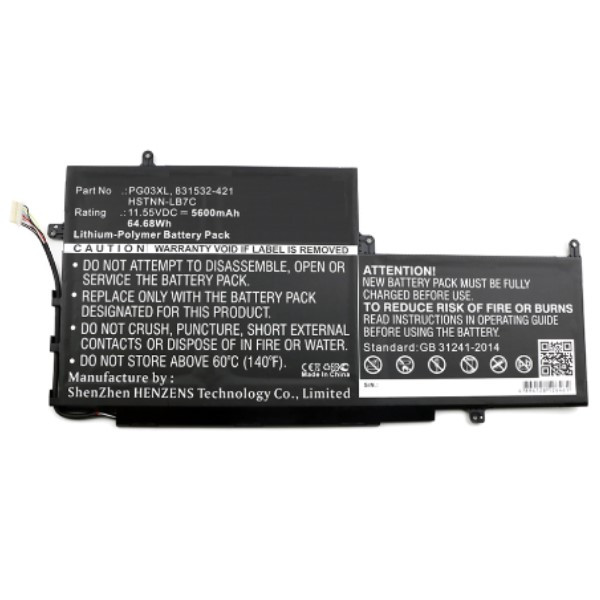 HP PG03XL / 831758-005 / HSTNN-LB7C accu (11.55 V, 5600 mAh, 123accu huismerk)  AHP00517 - 2