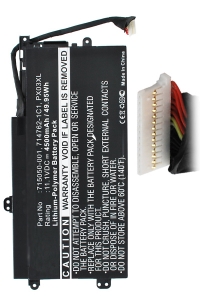 HP PX03XL / 714762-1C1 / 715050-001 accu (11.1 V, 4500 mAh, 123accu huismerk)  AHP00246