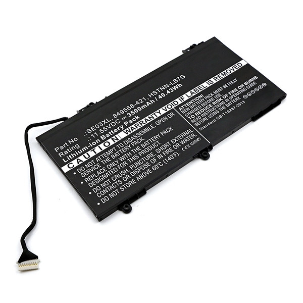 HP SE03XL / 849908-850 / HSTNN-LB7G accu (11.55 V, 3500 mAh, 41 Wh, 123accu huismerk)  AHP00501 - 1
