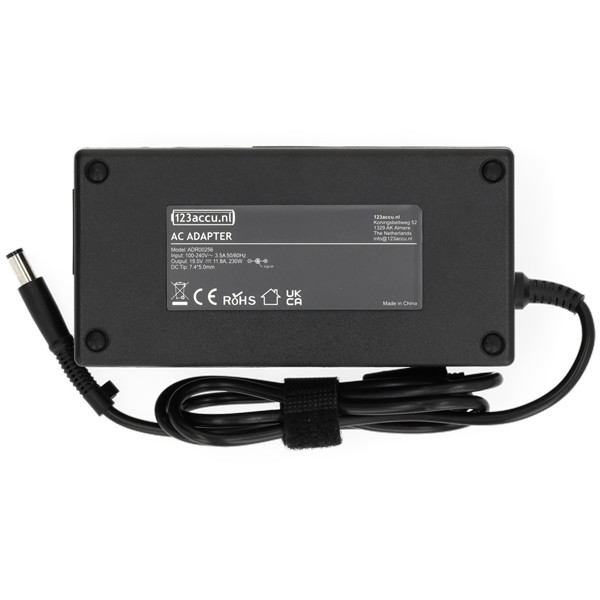 HP adapter (19.5 V, 11.8 A, 230 W, 7.4 x 5.0 plugmaat, 123accu huismerk) ADR00256 - 2