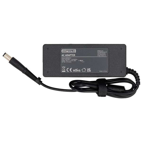 HP adapter (19 V, 4.74 A, 90 W, 7.4 x 5.0 plugmaat, 123accu huismerk) AHP00116 - 3