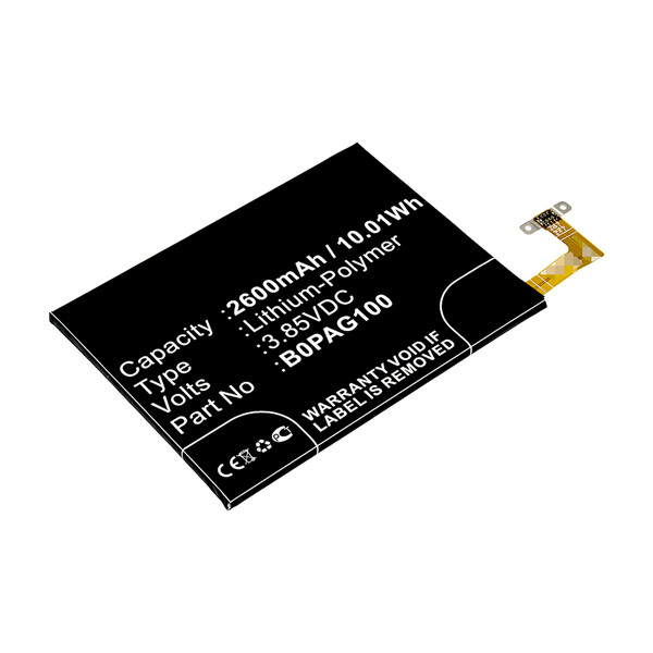 HTC B0PAG100 / BOPAG100 / 35H00223-00M accu (2600 mAh, 123accu huismerk)  AHT00320 - 1