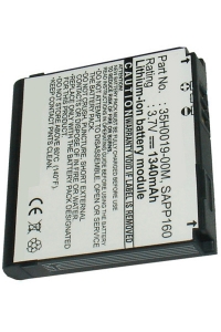 HTC BA S350 / 35H00119-00M / SAPP160 accu (1340 mAh, 123accu huismerk)  AHT00084