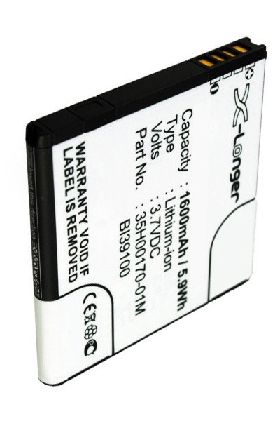 HTC BA S640 / BI39100 / 35H00170-01M accu (1600 mAh, 123accu huismerk)  AHT00131 - 1