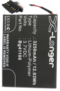 HTC BG41100 / 35H00148-00M accu (3250 mAh, 123accu huismerk)  AHT00253