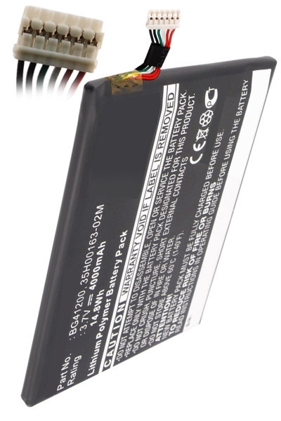 HTC BG41200 / 35H00163-00P / 35H00163-02M accu (4000 mAh, 123accu huismerk)  AHT00245 - 1