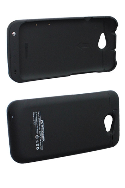 HTC ONEX extern accu pack zwart (2200 mAh, 123accu huismerk)  AHT00210 - 1