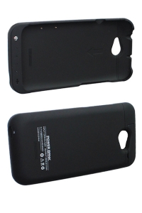 HTC ONEX extern accu pack zwart (2200 mAh, 123accu huismerk)  AHT00210