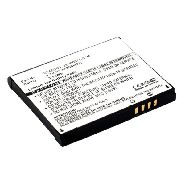 HTC STAR160 / 35H00071-01M accu (3.7 V, 850 mAh, 123accu huismerk) AHT00017 - 1