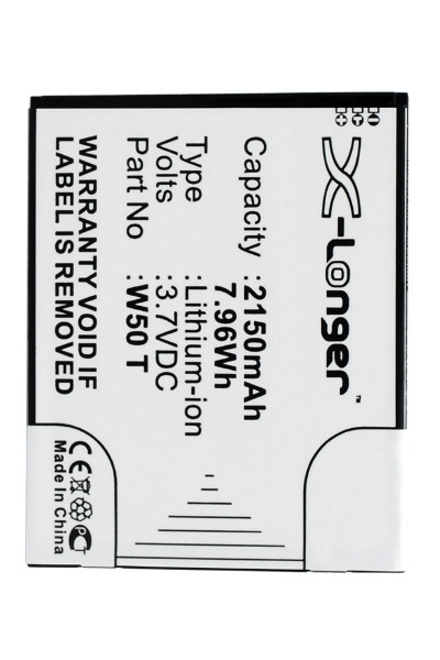 Hasee W50T accu (2150 mAh, 123accu huismerk)  AHA00037 - 1
