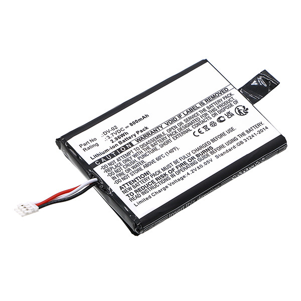 Hikvision DV-02 accu (3.7 V, 800 mAh, 123accu huismerk) AHI00273 - 1