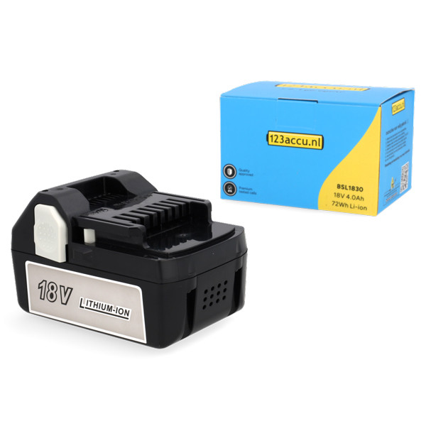 Hitachi - Hikoki BSL1840 / BSL1840C accu (18 V, 4.0Ah, Li-ion, 123accu huismerk) AHI00094 - 1