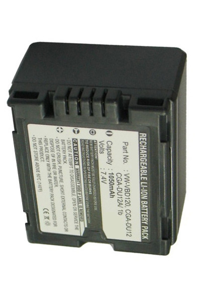 Hitachi CGA-DU12 / VW-VBD120 / CGA-DU12A/1b accu (7.4 v, 1050 mAh, 123accu huismerk) AHI00144 - 1