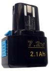 Hitachi EB 714S / EB 712S accu (7.2 V, 2100 mAh, Ni-MH, 123accu huismerk) AHI00046 - 1