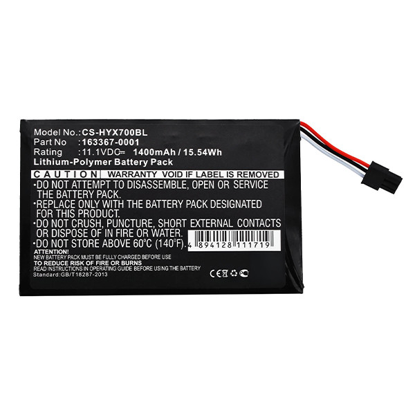 Honeywell 163367-0001 accu (1400 mAh, 123accu huismerk) AHO00049 - 2