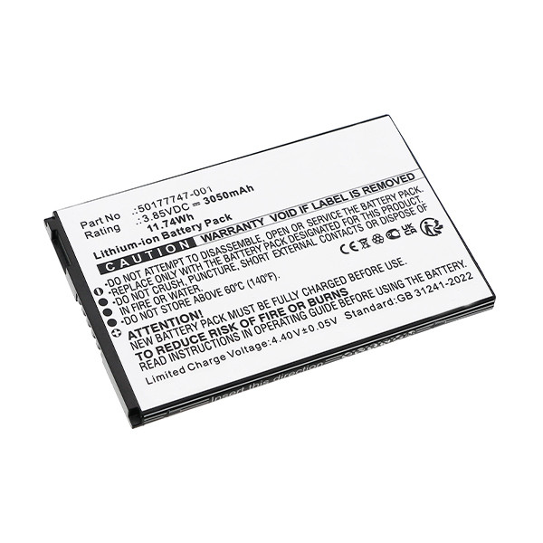 Honeywell 50177747-001 /  BAT-EDA5S accu (3.85 V, 3050 mAh, 123accu huismerk)  AHO00292 - 1