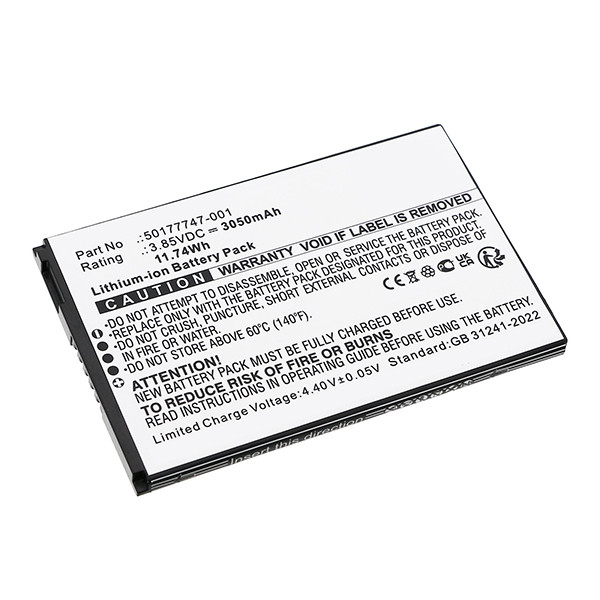 Honeywell 50177747-001 /  BAT-EDA5S accu (3.85 V, 3050 mAh, 123accu huismerk) AHO00292 - 1