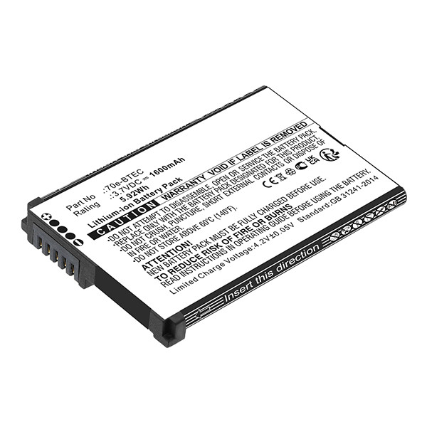 Honeywell 70e-BTEC / 60S-BATT-1 accu (1600 mAh, 123accu huismerk) AHO00260 - 1