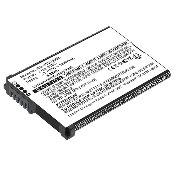 Honeywell 70e-BTEC / 60S-BATT-1 accu (1600 mAh, 123accu huismerk) AHO00260 - 1