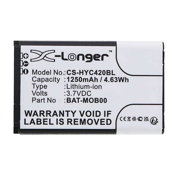 Honeywell BAT-MOB00 / 55-003233-01 accu (1250 mAh, 123accu huismerk) AHO00072 - 3