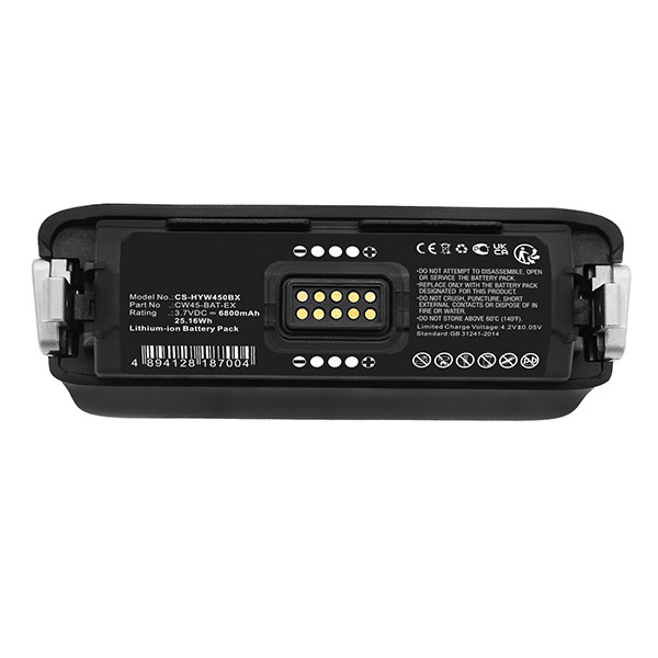 Honeywell CW45-BAT-EX / 3010-8514-001 accu (3.7 V, 6800 mAh, 123accu huismerk) AHO00248 - 4