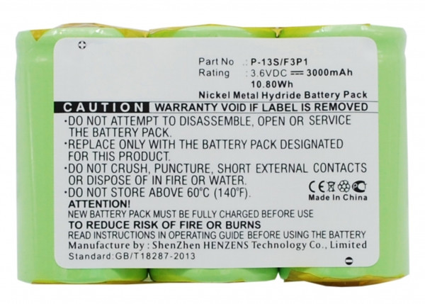 Hoover P-13S/F3P1 accu (3.6 V, 3000 mAh, 123accu huismerk)  AHO00014 - 1
