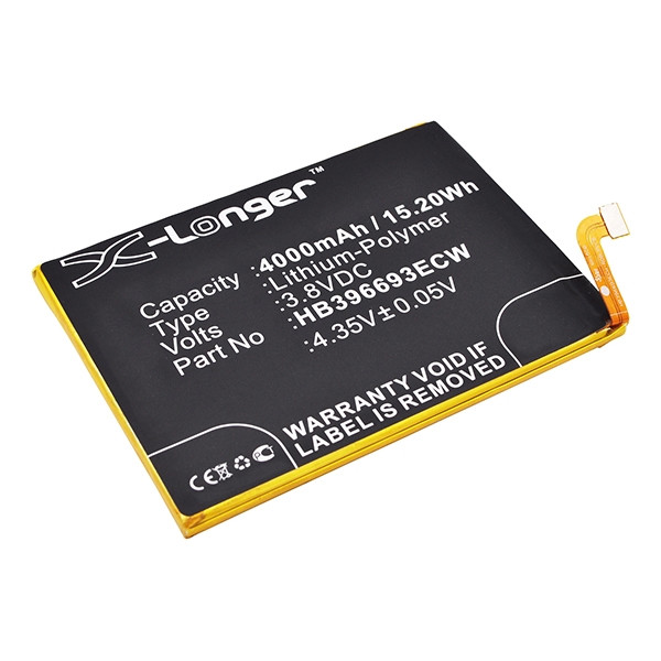 Huawei HB396693ECW accu (3.8 V, 4000 mAh, 123accu huismerk)  AHU00122 - 1
