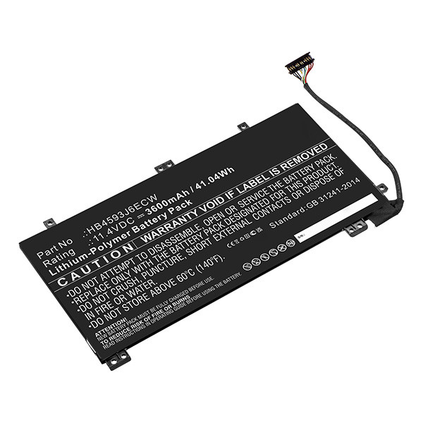 Huawei HB4593J6ECW accu (11.4 V, 3600 mAh, 123accu huismerk)  AHU00294 - 1