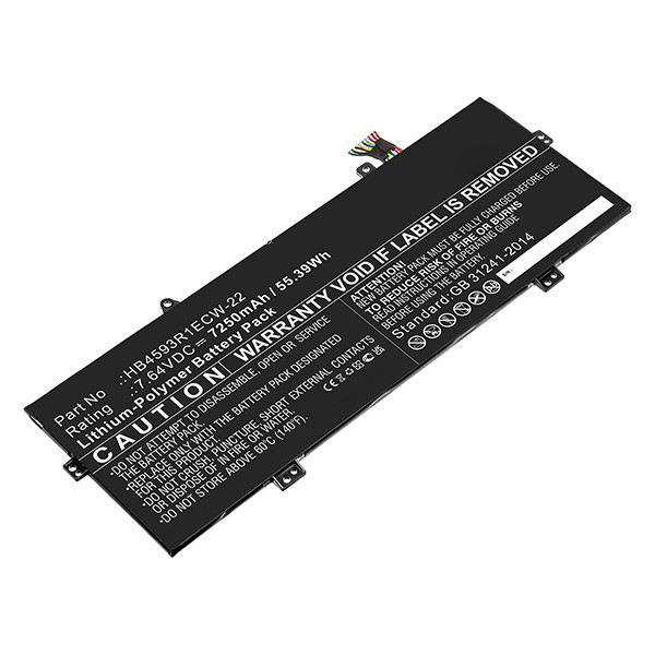 Huawei HB4593R1ECW-22 accu (7.64 V, 7250 mAh, 123accu huismerk)  AHU00296 - 1