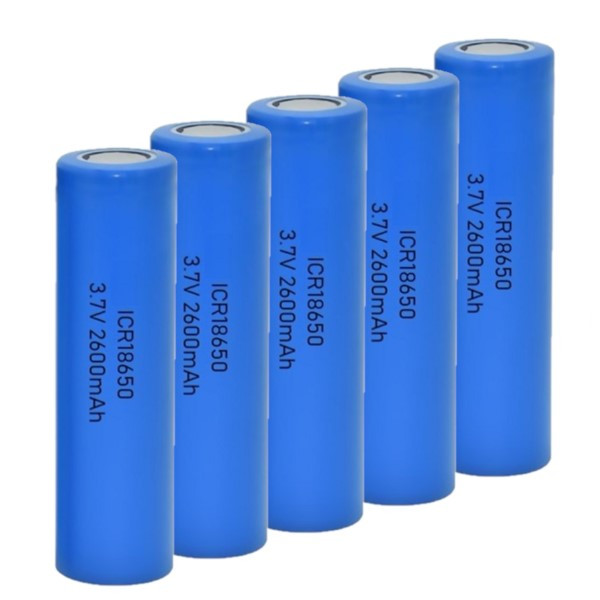 ICR18650 / 18650 Li-ion batterij (5 stuks, 3,7 V, 2600 mAh, 123accu huismerk)  ADR00123 - 1