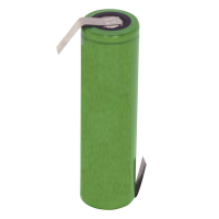 ICR18650 batterij met soldeerlippen (3.7 V, 2600 mAh, 123accu huismerk)  ABS00007