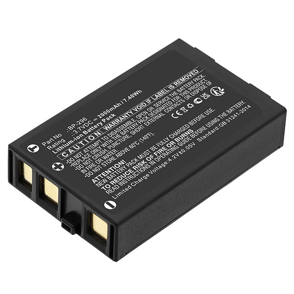 Icom BP-296 / BP-297 accu (3.7 V, 2000 mAh, 123accu huismerk)  AIC00059 - 1