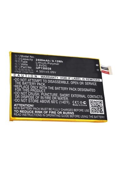InFocus UP130039 accu (2400 mAh, 123accu huismerk)  AIN00066 - 1