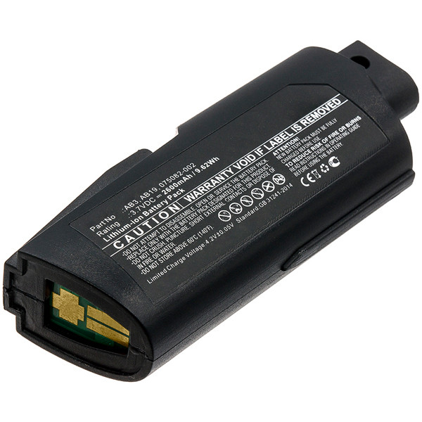 Intermec AB3 / AB19 / 075082-002 accu (7.4 V, 2600 mAh, 123accu huismerk)  AIN00203 - 1