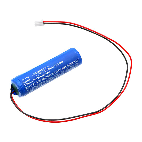 Internorm ICR18650-1S1P accu (3.7 V, 2600 mAh, 123accu huismerk) AIN00274 - 1