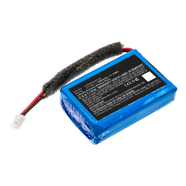 JBL-2 GSP853450-02 accu (3000 mAh, 123accu huismerk)  AJB00118 - 1