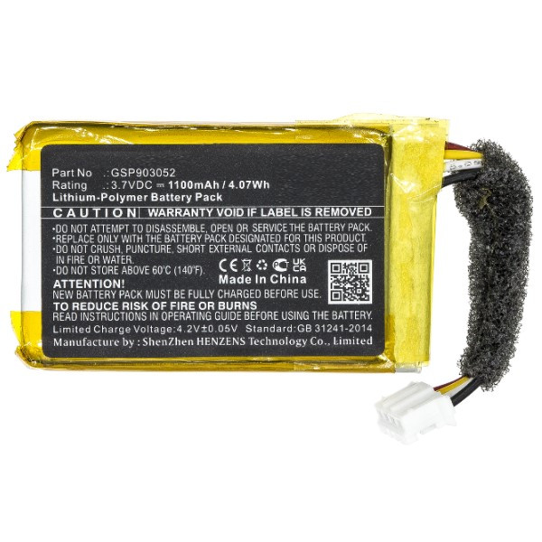JBL Clip 4 / GSP903052 accu (3.7 V, 1100 mAh, 123accu huismerk) AJB00068 - 2