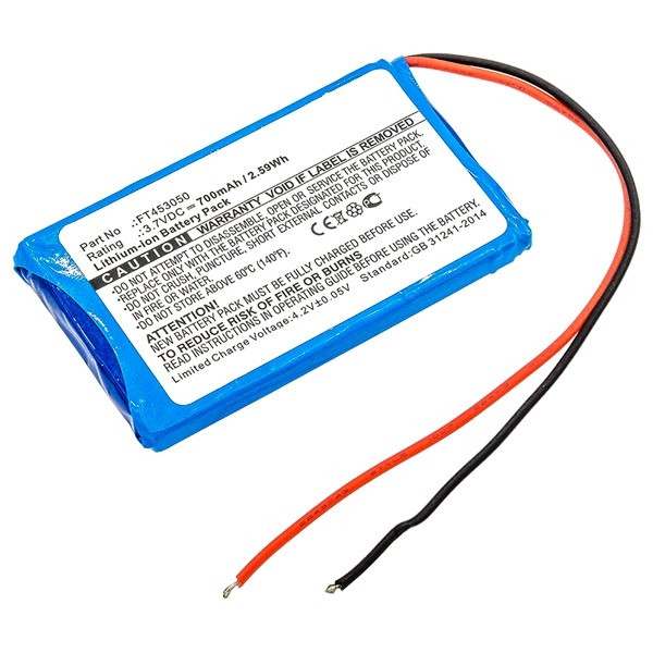 JBL FT453050 accu (3.7 V, 700 mAh, 123accu huismerk)  AJB00020 - 1