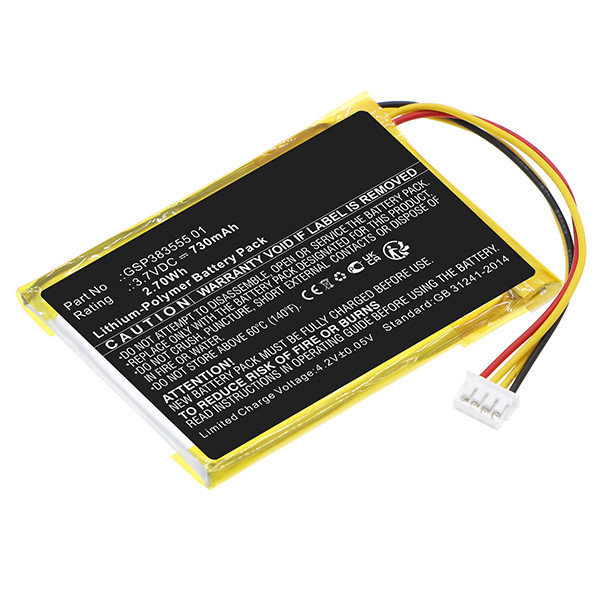 JBL GSP383555 01 accu (3.7 V, 730 mAh, 123accu huismerk)  AJB00094 - 1